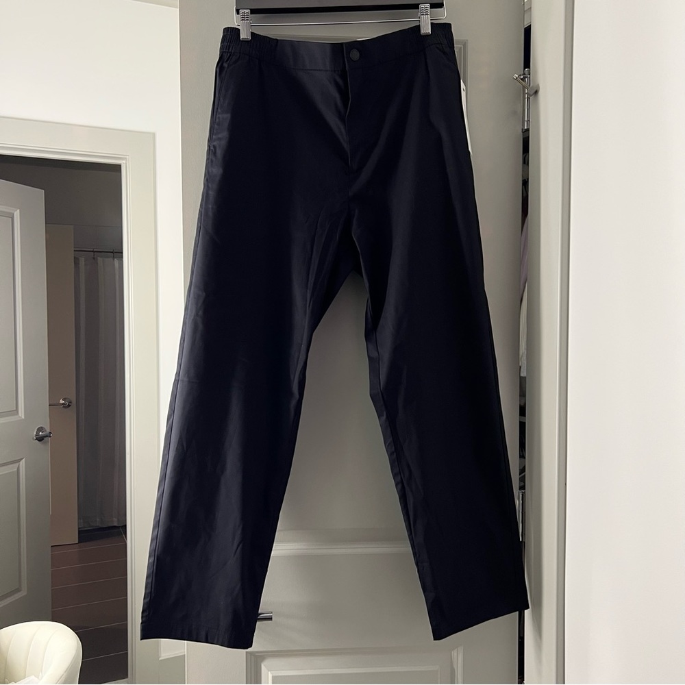 Calvin Klein Men’s Cotton/Polyester Pants | Stretch Waist | Black | Size L | NWT